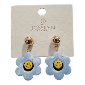 Smiley Flower Post Earrings